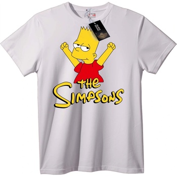 NOONEBRAND Тениска Bart Simpson The Simpsons - 5XL, White