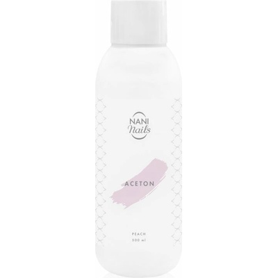 NaniNails NANI Peach čistý acetón k odstráneniu gélových lakov 500 ml