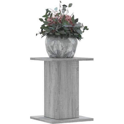 vidaXL Стойки за растения 2 бр сив сонома 30x30x40 см инженерно дърво (3307851)