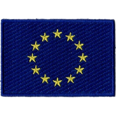 Nášivka vlajka Európska únia (EÚ) 5x7 cm