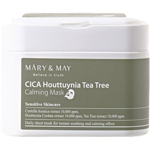 Mary&May Маски за лице 30 бр. Mary&May CICA Houttuynia Tea Tree Calming Mask (30pcs)