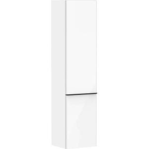Hansgrohe Xelu Q - Шкаф висок 40x165x35 см, 2 врати, панти отдясно, бяло гланц/черно мат 54139670 (54139670)