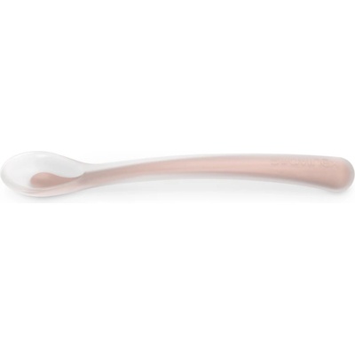 Suavinex Colour Essence Silicone Spoon лъжичка 4 m+ Marshmallow Nude
