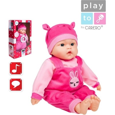 PlayTo Hovoriaca a spievajúca Terezka 46 cm Ružová