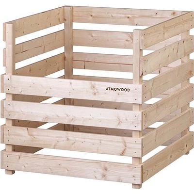 Atmowood dřevěný kompostér otevřený nahoře 80 x 80 x 80 cm