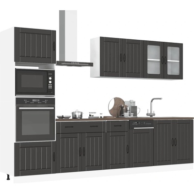 vidaXL Комплект кухненски шкафове от 7 части Kalmar, инженерно дърво (3314742)