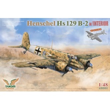 Takom Henschel Hs 129 B-2 with Interior + Clear Parts 1:48