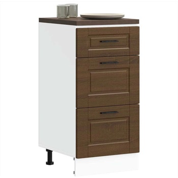 vidaXL Кухненски шкаф Porto, кафяв дъб, инженерна дървесина (854227)