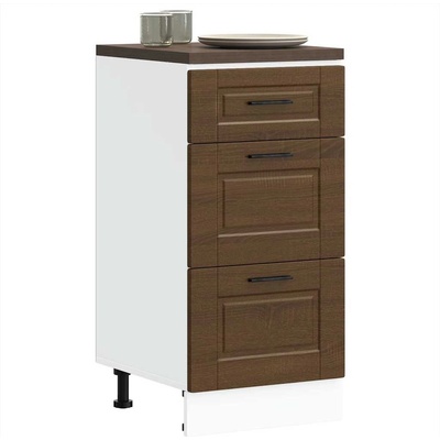 vidaXL Кухненски шкаф Porto, кафяв дъб, инженерна дървесина (854227)