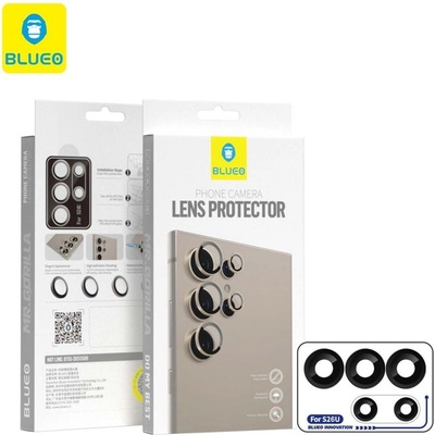 Blueo Протектор за Камерата на Samsung S26 Ultra, Blueo Cam Lens Glass, Черен (6934663775415)
