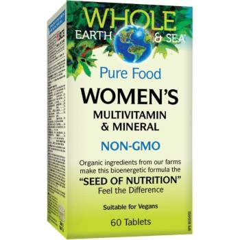 Image 1 of Natural Factors Whole Earth & Sea Women's Multivitamin & Mineral, 60 таблетки, Natural Factors