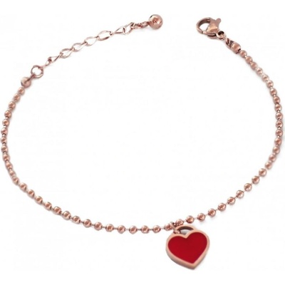 Bangles chirurgická ocel Forever Love rose gold 1931