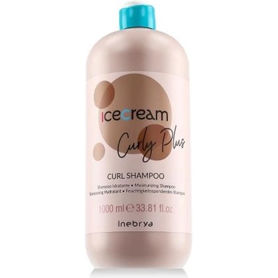 Inebrya Ice Cream Curly Plus Curly Shampoo 1000 ml шампоан къдрава коса вълнообразна коса унисекс