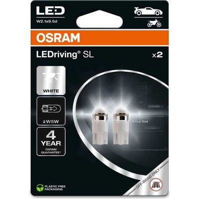 OSRAM LEDriving SL 2825DWP-2BL W5W 12V 6000K Cool White (745)