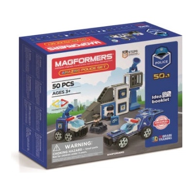 MAGFORMERS Amazing Police Set – Zboží Mobilmania