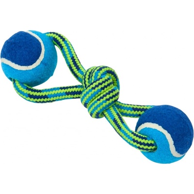 Kruuse Jorgen Hračka pes Buster Smyčka s tenisáky Double modr/z 18 cm