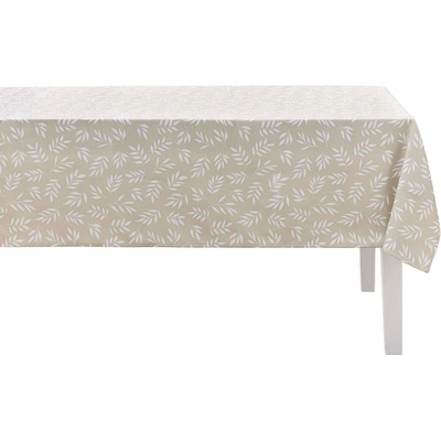Douceur d'intérieur Obdélníkový ubrus NAYA 145x240cm s potiskem béžový béžová