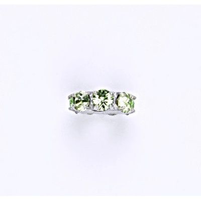 Čištín Korálek 36939751 Stříbrný se swarovski peridot krystal P 1371