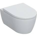 Geberit iCon - Окачена тоалетна чиния със седалка, Rimfree, SoftClose, алпийско бяло 501.663. JT. 1 (501.663.JT.1)