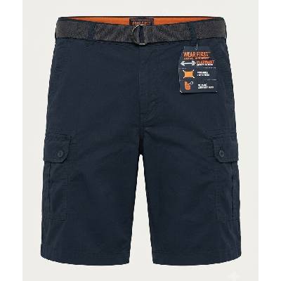 Pánske cargo šortky Wear First s opaskom a flexibilným pásom 1094294 Tmavomodrá