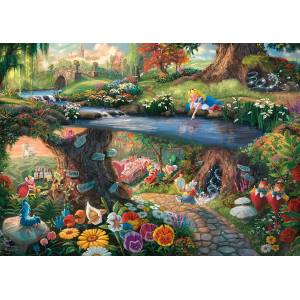 Schmidt Spiele - Puzzle Kinkade: Alice in Wonderland - 1 000 piese