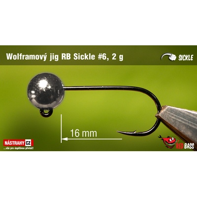 REDBASS Jigová hlava Sickle vel.6 17mm 0,5g 5 ks