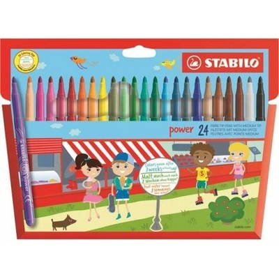Stabilo Power 24 rôznych farieb 24ks