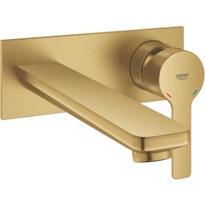 GROHE Lineare New - Скрита смесителна батерия за умивалник, монтаж с 2 отвора, матирана повърхност Cool Sunrise 23444GN1 (23444GN1)
