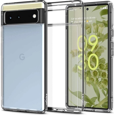 Spigen Ultra Hybrid Case - хибриден кейс с висока степен на защита за Google Pixel 6 (прозрачен)