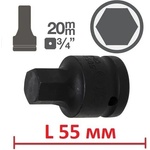 BGS technic Ударни Шестограми 3/4" ; bgs