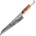HARAHU Дамаски кухненски нож na-35091 - Кафяв kp35091