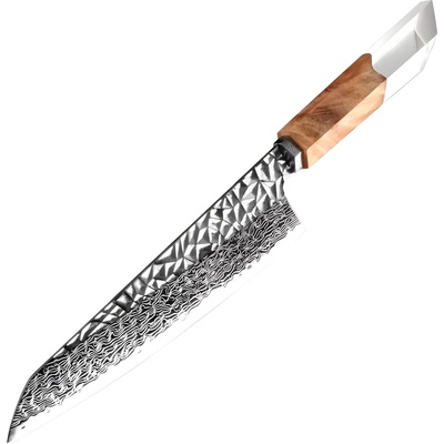 HARAHU Дамаски кухненски нож na-35091 - Кафяв kp35091 (na-35091)