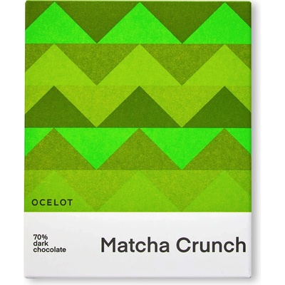 Ocelot 70% hořká Matcha crunch Bio 70 g