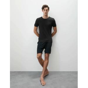 Marks & Spencer Потник от смес от Supima® памук Marks & Spencer черна Marks & Spencer | Cheren | МЪЖЕ | L