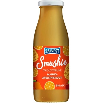 SALVEST Smushie BIO Ovocné smoothie s mangom ananásom a pomarančovou dužinou 240 ml