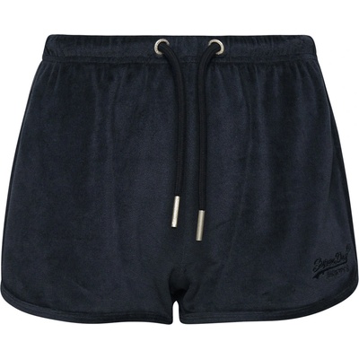 Superdry dámské kraťasy VLE VELOUR RACER SHORT W7110378A98T Tmavě modrá