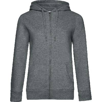 B&C Collection B&C QUEEN ZIPPED HOOD / Дамски суичър с цип - сив XXL (01W03Qx4805)