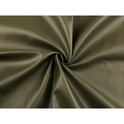 Prima-obchod Koženka elastická s filcovým zpevněním, barva 3 (250 g/m²) zelená khaki