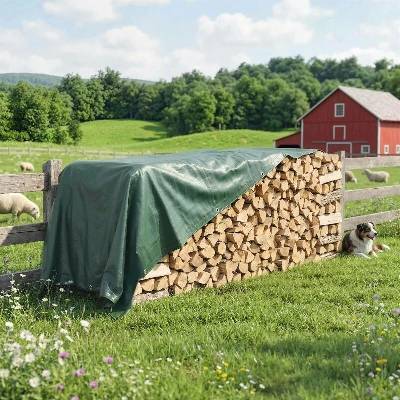 Outsunny plachta nepromokavá 4 x 6 m 90 g/m² zelená