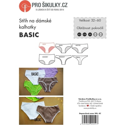 Dámské kalhotky BASIC | 32 - 60 - Česky – Zboží Dáma