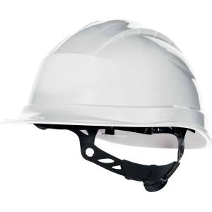 Delta Plus Delta quartz up iii / Предпазна каска с къс визьор - бяла Регулируема (quarup3bc)