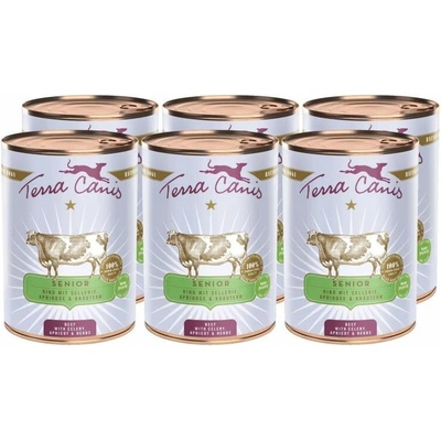 Terra Canis Senior Beef with celery apricots & herbs 6 x 400 g