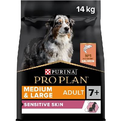 Purina Pro Plan Medium & Large Adult 7+ Sensitive Skin losos 14 kg