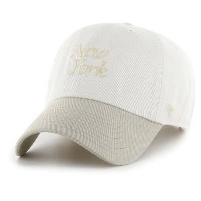 Шапка 47 MLB New York Yankees Foundation Script TT Clean Up cap - White (Sandstone / SSE)