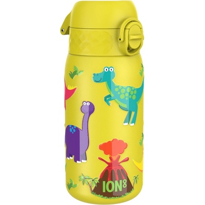 Бутилка за вода Ion8 Print, метална, 400ml, ДИНОЗАВРИ2 (32032-А-ДИНОЗАВРИ2)