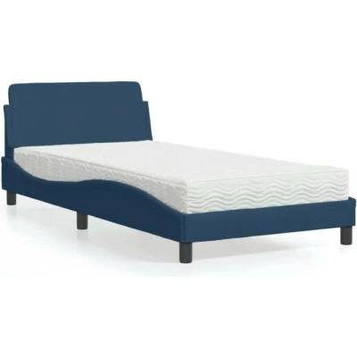 vidaXL 11461.3208350 Postel s matrací Dover modrá textil