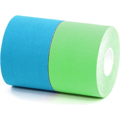 Bronvit Sport Kinesio Tape set modrá + zelená 2 x 5 cm x 6 m