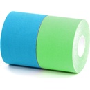 Bronvit Sport Kinesio Tape set modrá + zelená 2 x 5 cm x 6 m