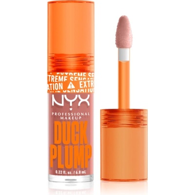 NYX Cosmetics Duck Plump блясък за устни с увеличаващ ефект цвят 02 Banging Bare 6, 8ml