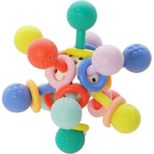 Manhattan Toy Бебешка дрънкалка и гризалка Manhattan Toy - Atom Colorpop (SMT165190)